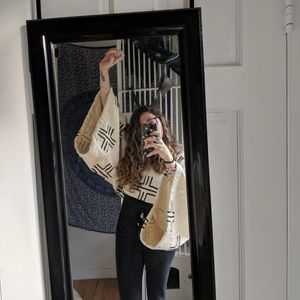 Mudcloth big sleeved blouse